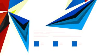 Modern üçgen sunu şablonu