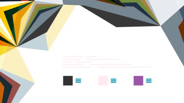 Modern üçgen sunu şablonu