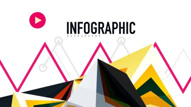 Modern üçgen sunu şablonu