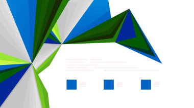 Modern üçgen sunu şablonu