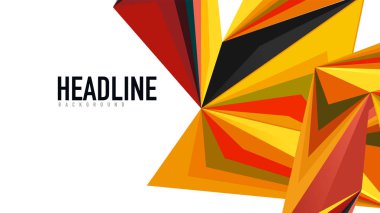 Modern üçgen sunu şablonu