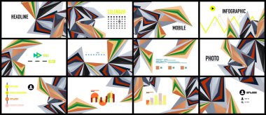 Modern üçgen sunu şablonu