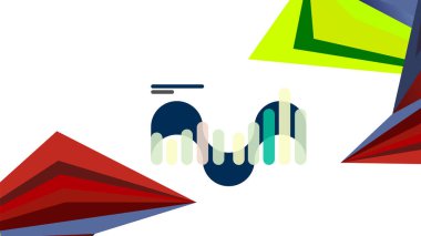 Modern üçgen sunu şablonu