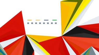 Modern üçgen sunu şablonu