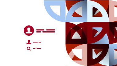 İş tanıtımı geometrik şablonu