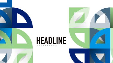 İş tanıtımı geometrik şablonu