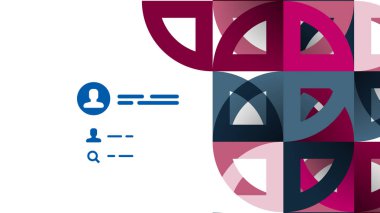 İş tanıtımı geometrik şablonu