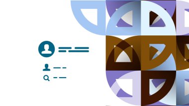 İş tanıtımı geometrik şablonu