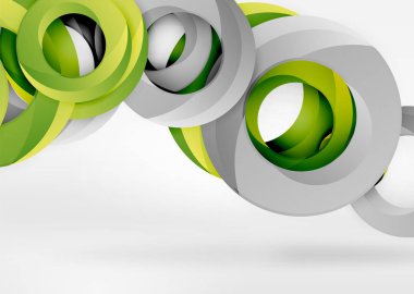 Modern 3d yüzük vektör arka plan