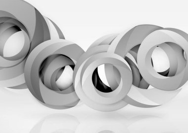 Modern 3d yüzük vektör arka plan