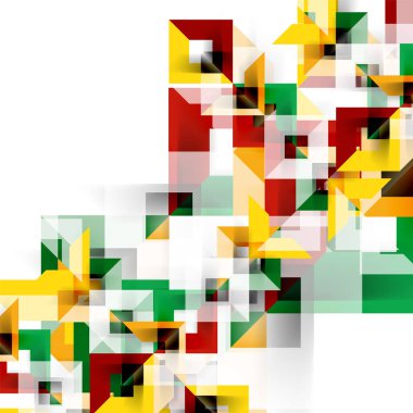 Beyaz Modern kare geometrik desen tasarım