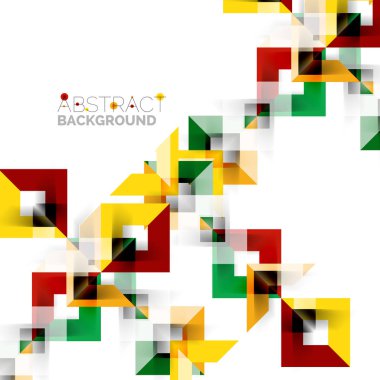 Beyaz Modern kare geometrik desen tasarım