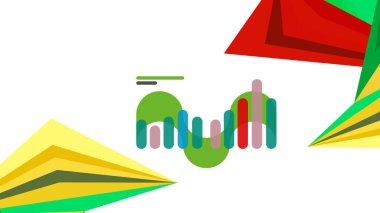 Modern üçgen sunu şablonu