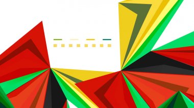 Modern üçgen sunu şablonu