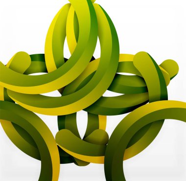 Modern 3d geometrik tarzı arka kemer dairesel çizgiler