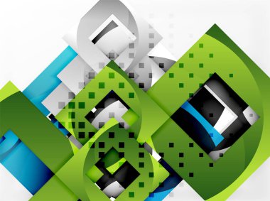 Vektör kare şablon arka plan