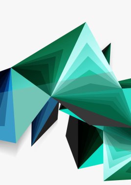 Vektör düşük Poli tarzı 3d üçgen çizgi