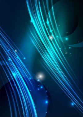 parlayan futuristik çizgiler