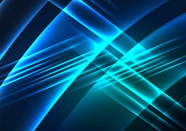 parlayan futuristik çizgiler