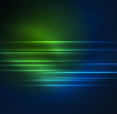 parlayan futuristik çizgiler