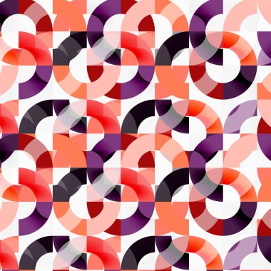 Modern geometrik desen tasarım gri arka plan üzerinde renkli halkalar