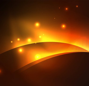 Neon ışıklı dalgalar