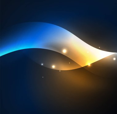 Neon ışıklı dalgalar