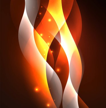 Neon ışıklı dalgalar