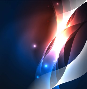 Neon ışıklı dalgalar