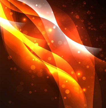 Neon ışıklı dalgalar