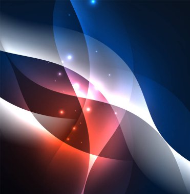 Neon ışıklı dalgalar