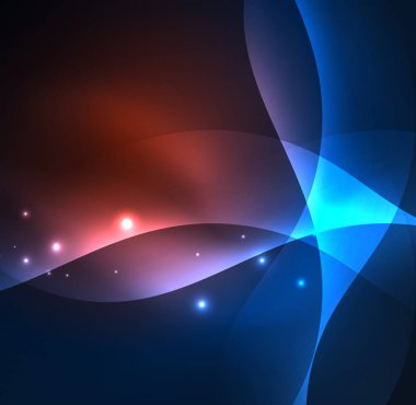 Neon ışıklı dalgalar