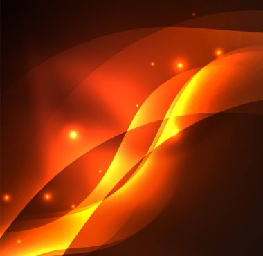 Neon ışıklı dalgalar