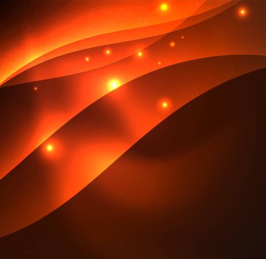 Neon ışıklı dalgalar