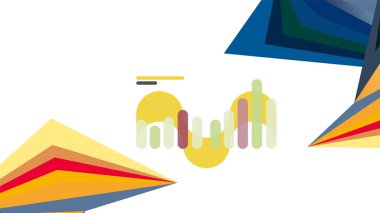 Modern üçgen sunu şablonu