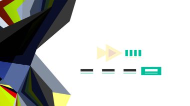 Modern üçgen sunu şablonu