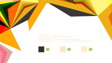 Modern üçgen sunu şablonu