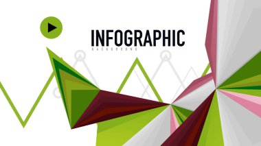 Modern üçgen sunu şablonu