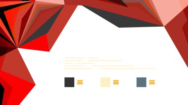 Modern üçgen sunu şablonu