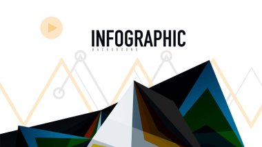 Modern üçgen sunu şablonu