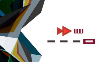 Modern üçgen sunu şablonu