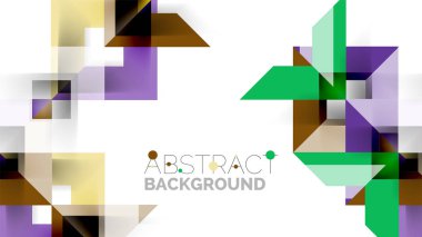 İş tanıtımı geometrik şablonu