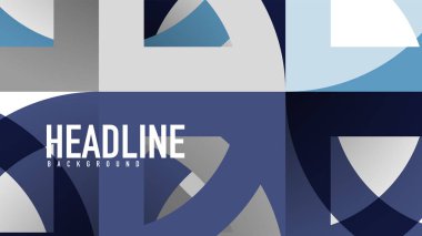 İş tanıtımı geometrik şablonu