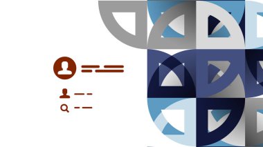 İş tanıtımı geometrik şablonu