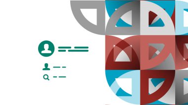 İş tanıtımı geometrik şablonu