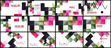 Modern geometrik sunum arka plan