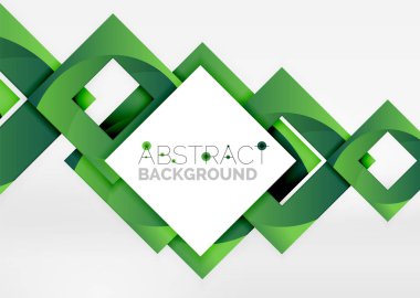 Işık Geometrik nesneyi kareler 3B alanı, arka plan