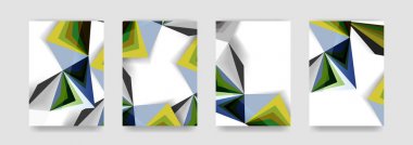 En az vektör arka plan küme kapsıyor