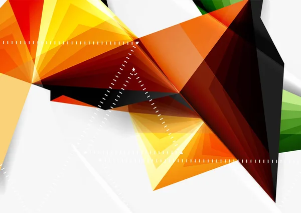 Vecteur low poly style 3d triangle ligne — Image vectorielle