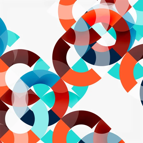 Modern geometrik desen tasarım gri arka plan üzerinde renkli halkalar